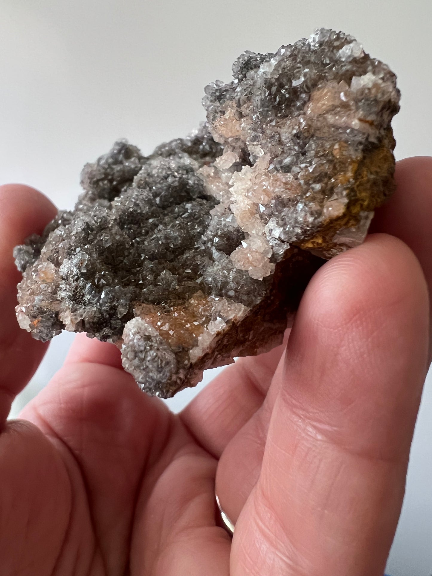 Manganese Calcite Druzy Cluster – Mexico