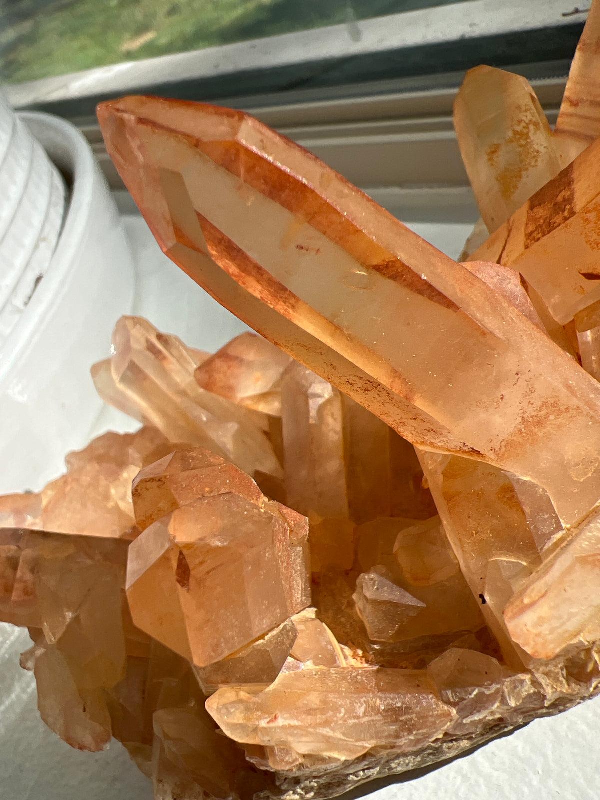 Tangerine Quartz Cluster