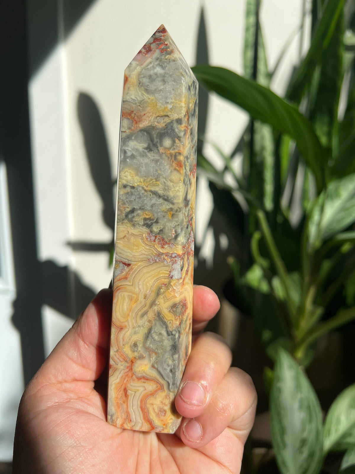 Crazy Lace Agate Tower