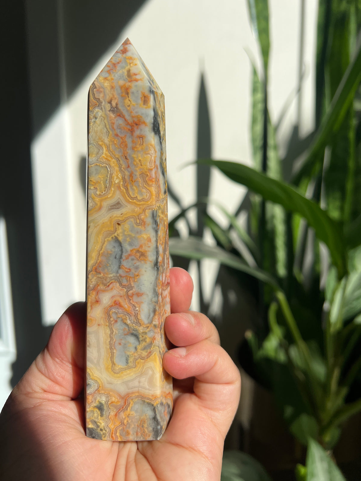 Crazy Lace Agate Tower