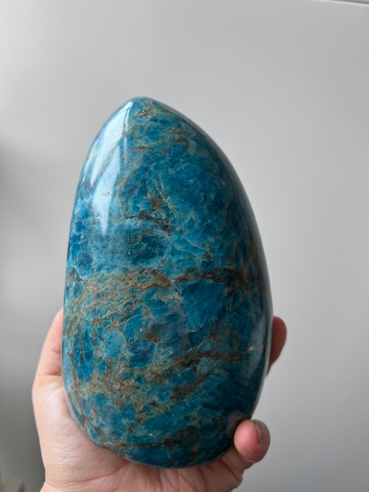 Large Blue Apatite Freeform – Vision, Motivation & Manifestation