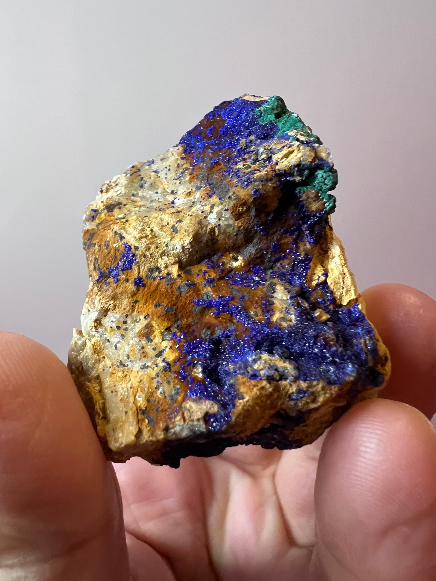 Raw Azurite and Malachite Specimen - Morocco