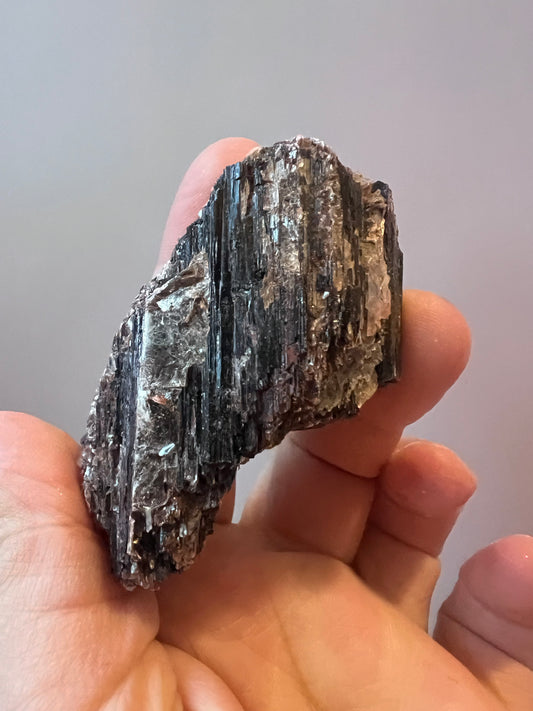 Black Tourmaline with Mica Raw Cluster - Brazil