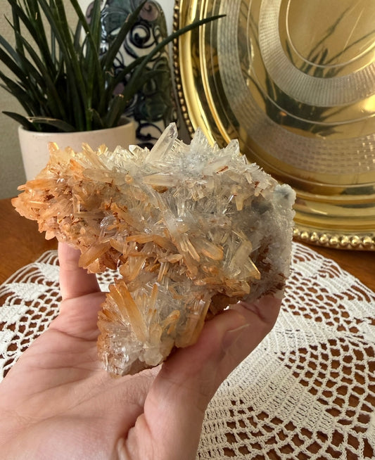 Tangerine Quartz Cluster