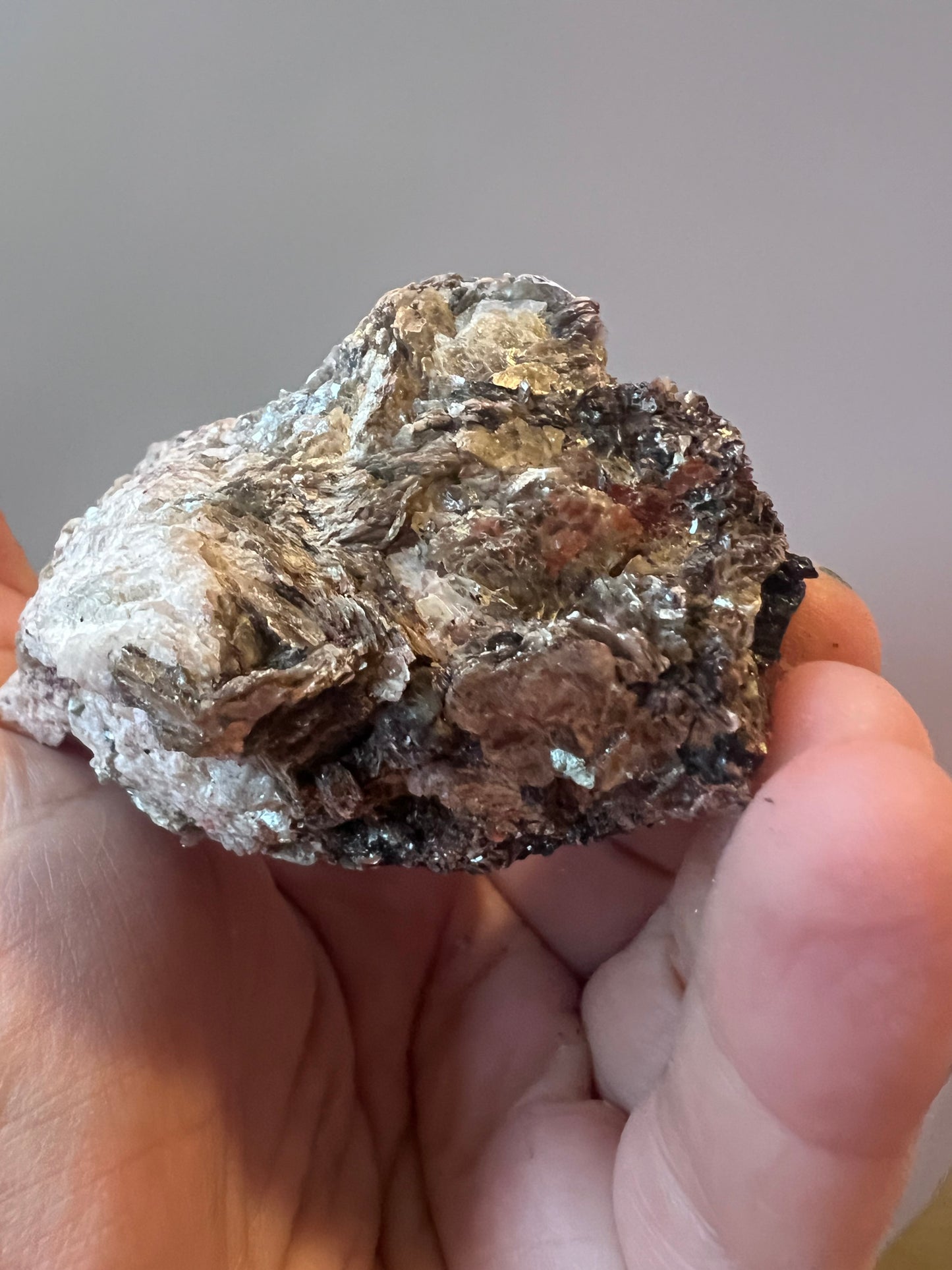 Black Tourmaline with Mica Raw Cluster - Brazil