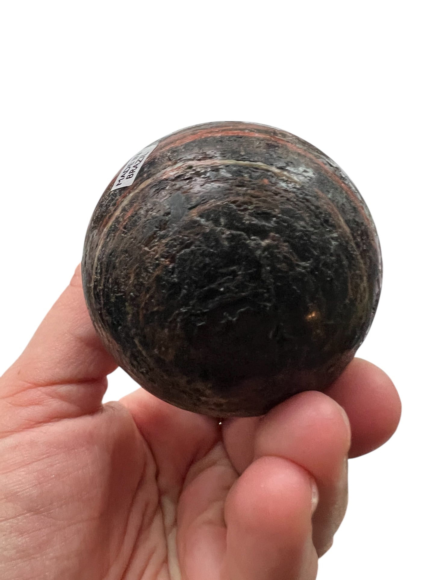 Black Tourmaline with Iron sphere - Brazil
