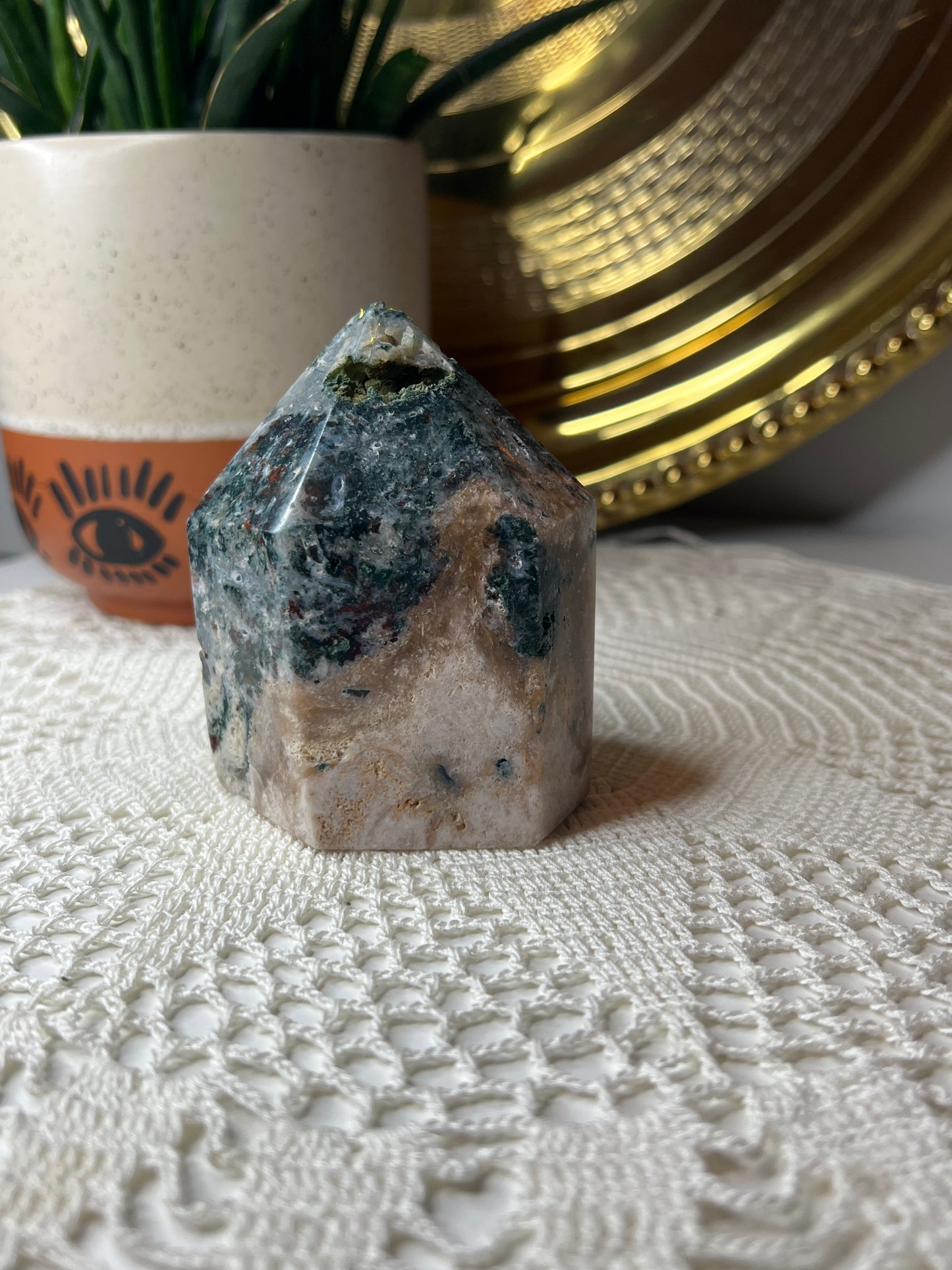 Pink Amethyst Tower - Raven + Sage