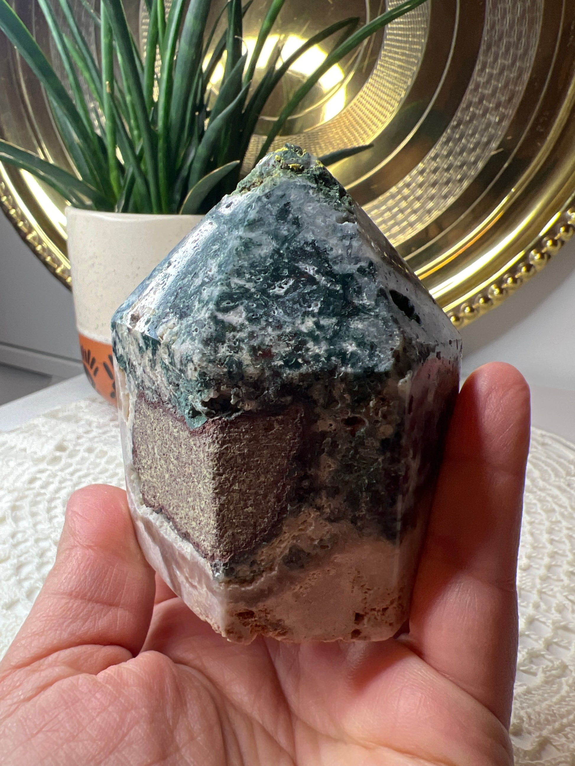 Pink Amethyst Tower - Raven + Sage