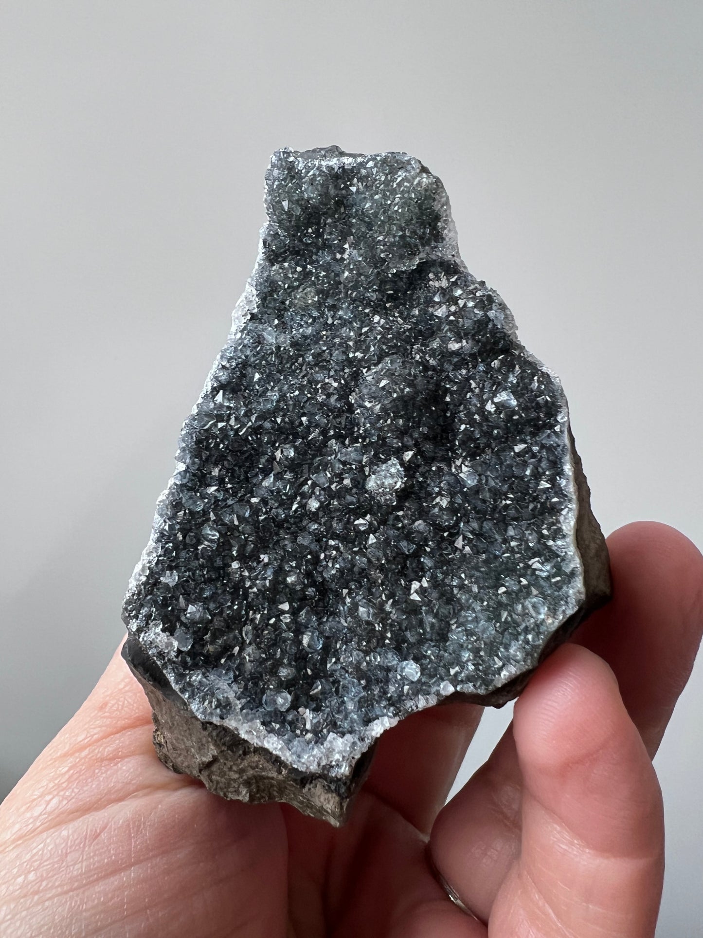 High-Grade Black Amethyst Cluster - Uruguay