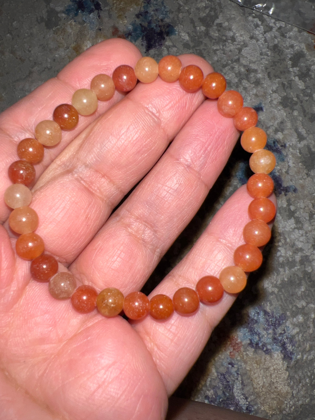 Orange Aventurine 6mm bracelet