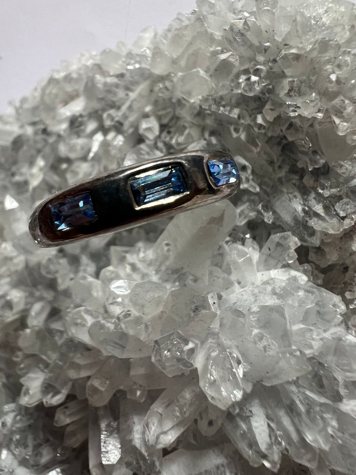 Blue Sapphire Ring S925 - size 7/8