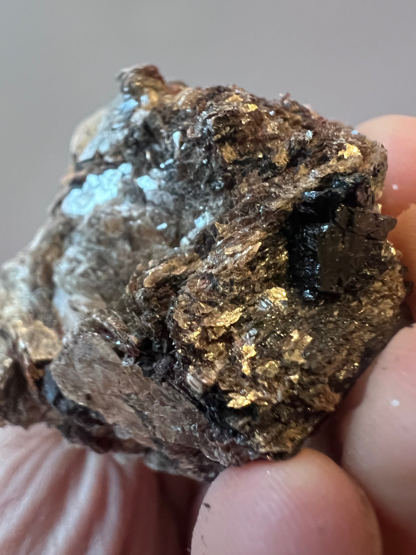 Black Tourmaline with Mica Raw Cluster - Brazil