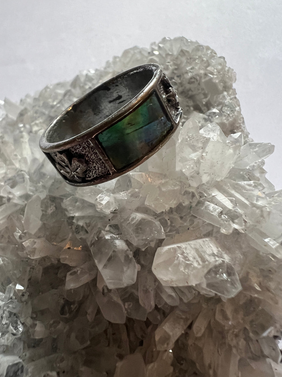 Abalone Shell Ring - size 7