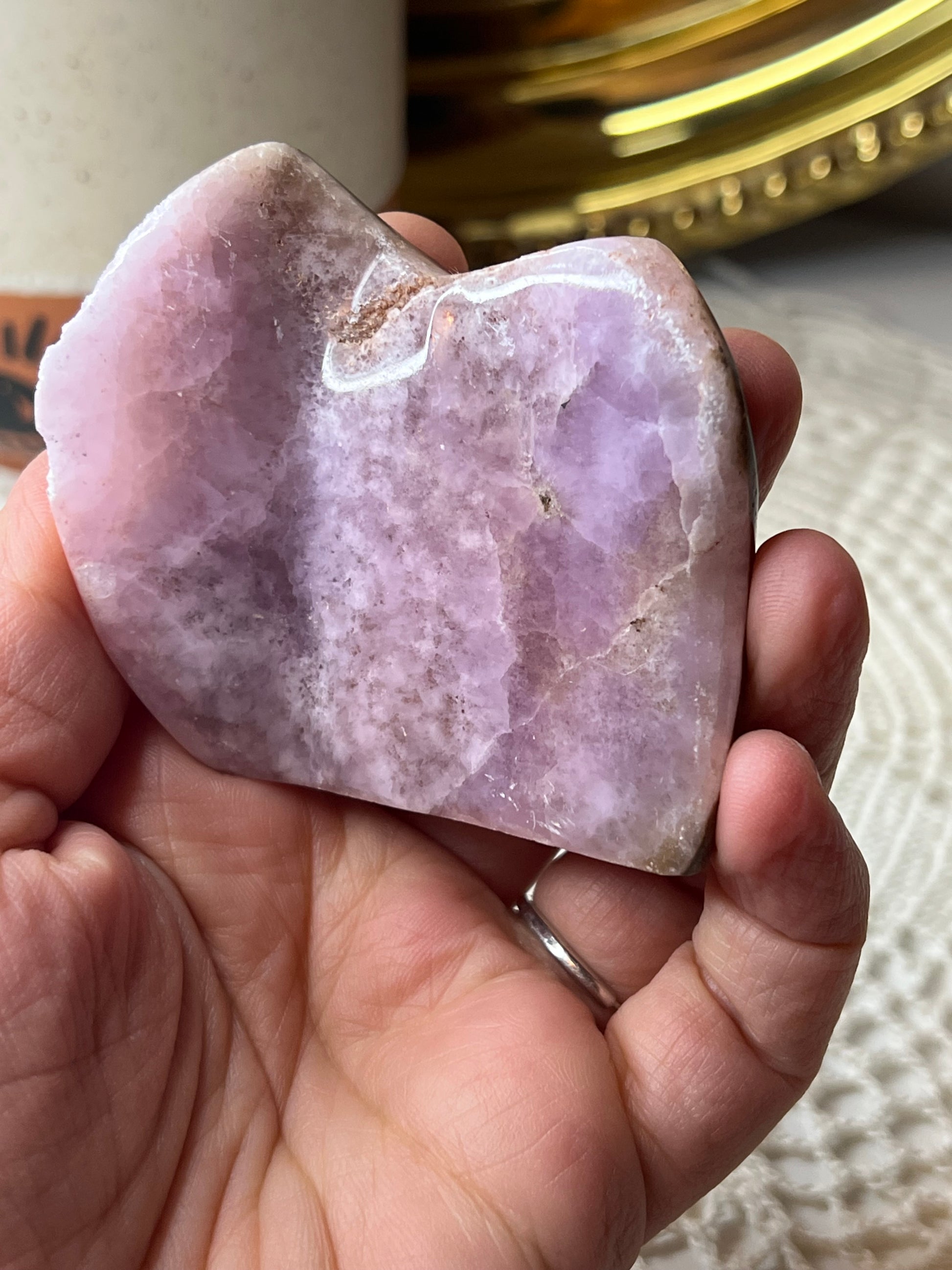 Pink Aragonite Polished Slab (UV Reactive) - Raven + Sage