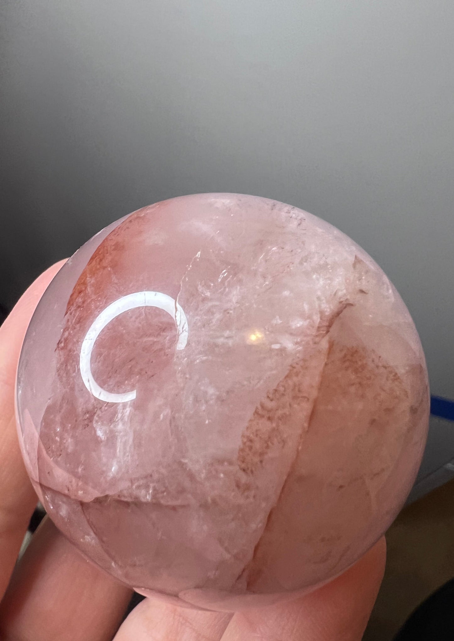 Red Hematoid Quartz Sphere - Madagascar