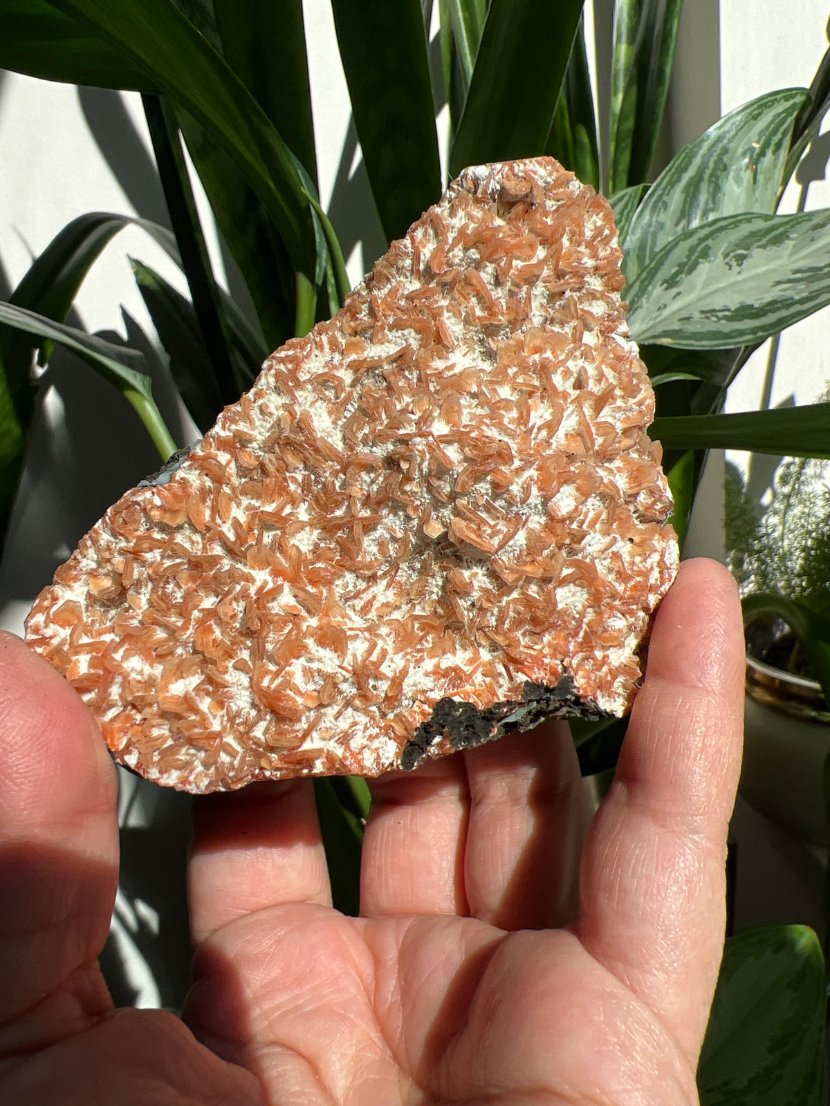 Orange Heulandite cluster