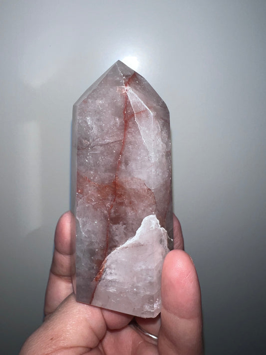 Hematoid (Fire) Quartz Tower - Brazil