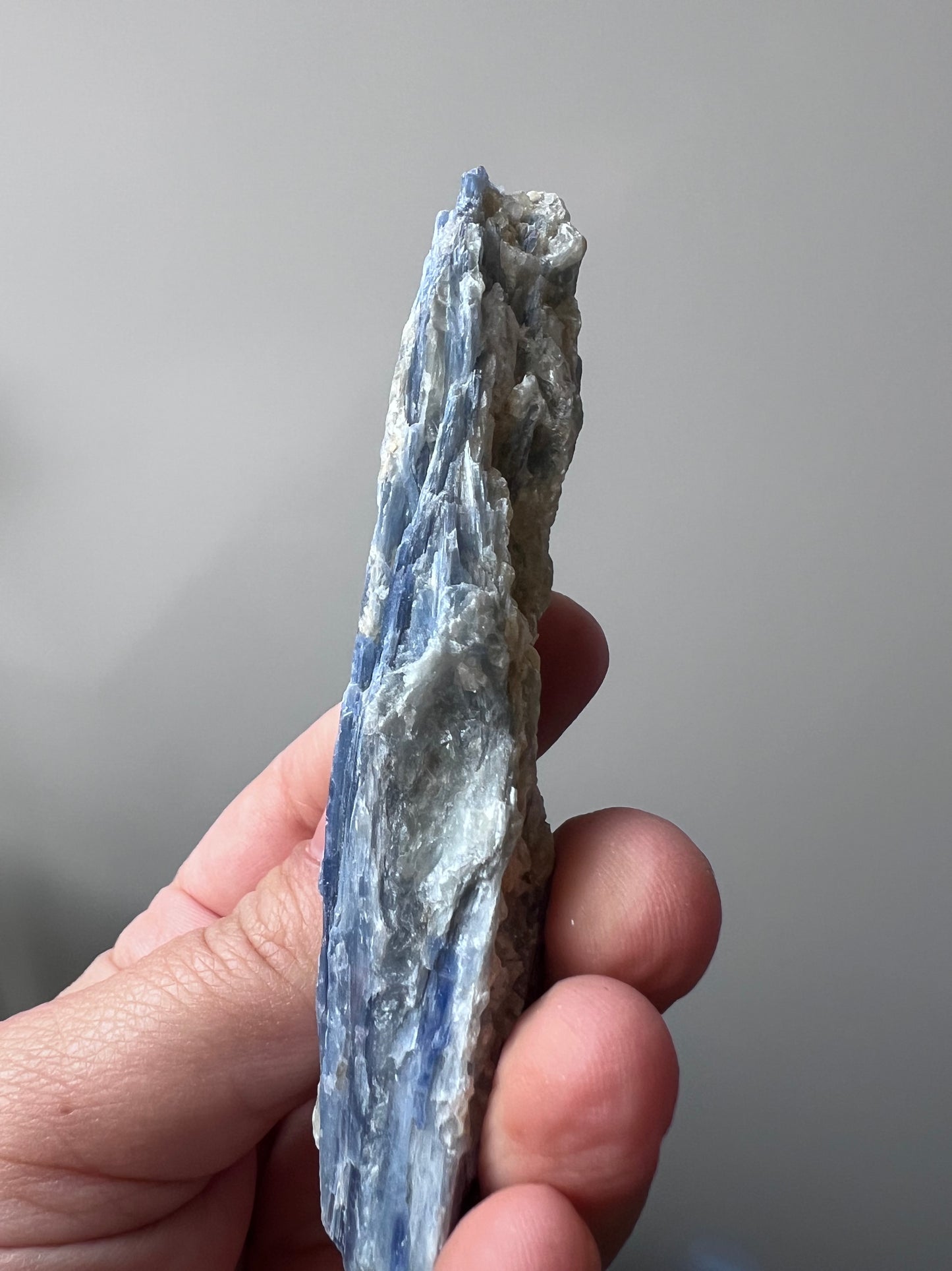 Blue Kyanite Cluster with Quartz – High-Grade Raw Blade Formation - Brazil