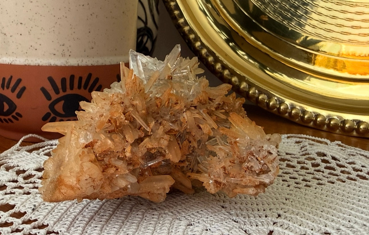 Tangerine Quartz Cluster