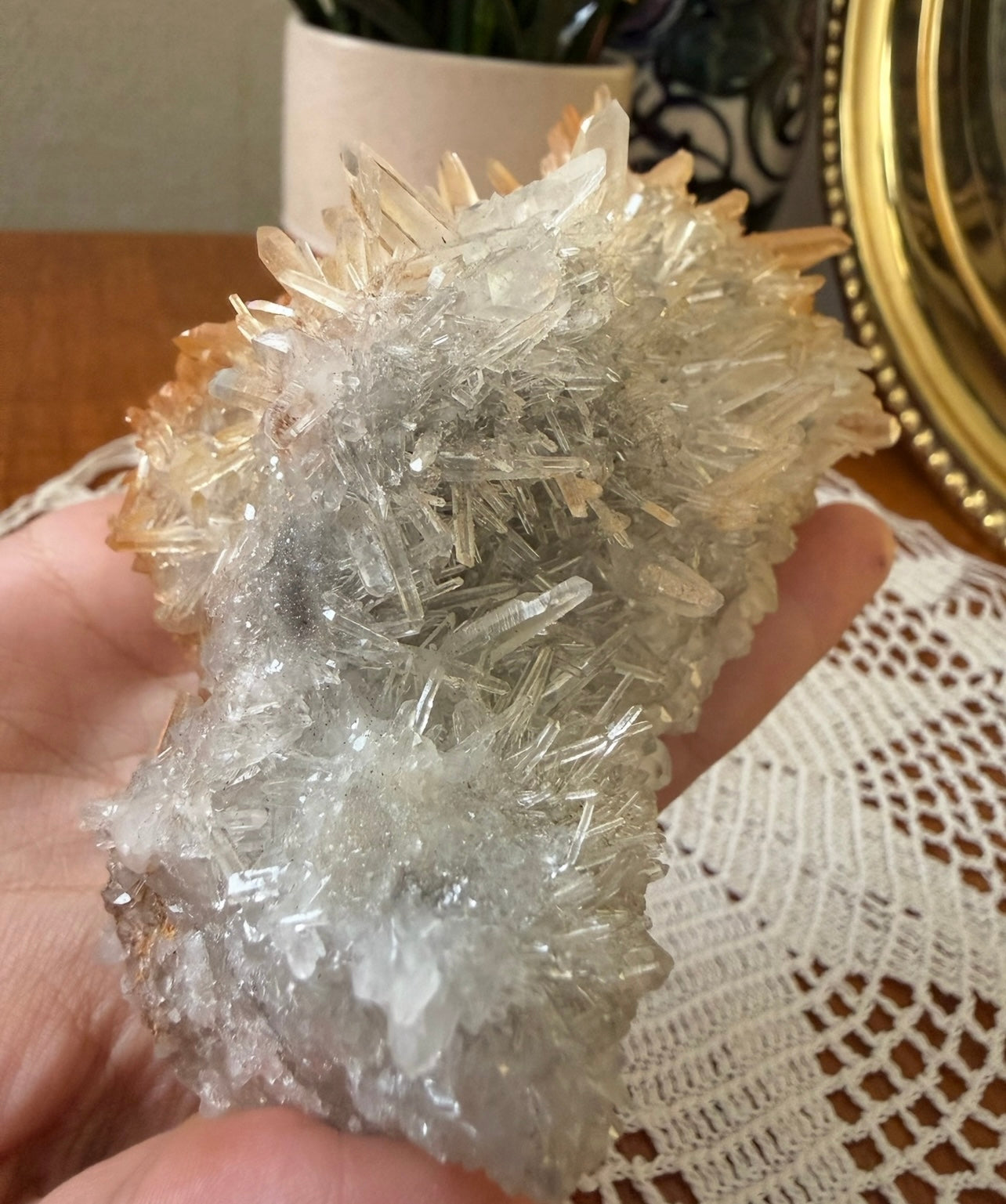 Tangerine Quartz Cluster