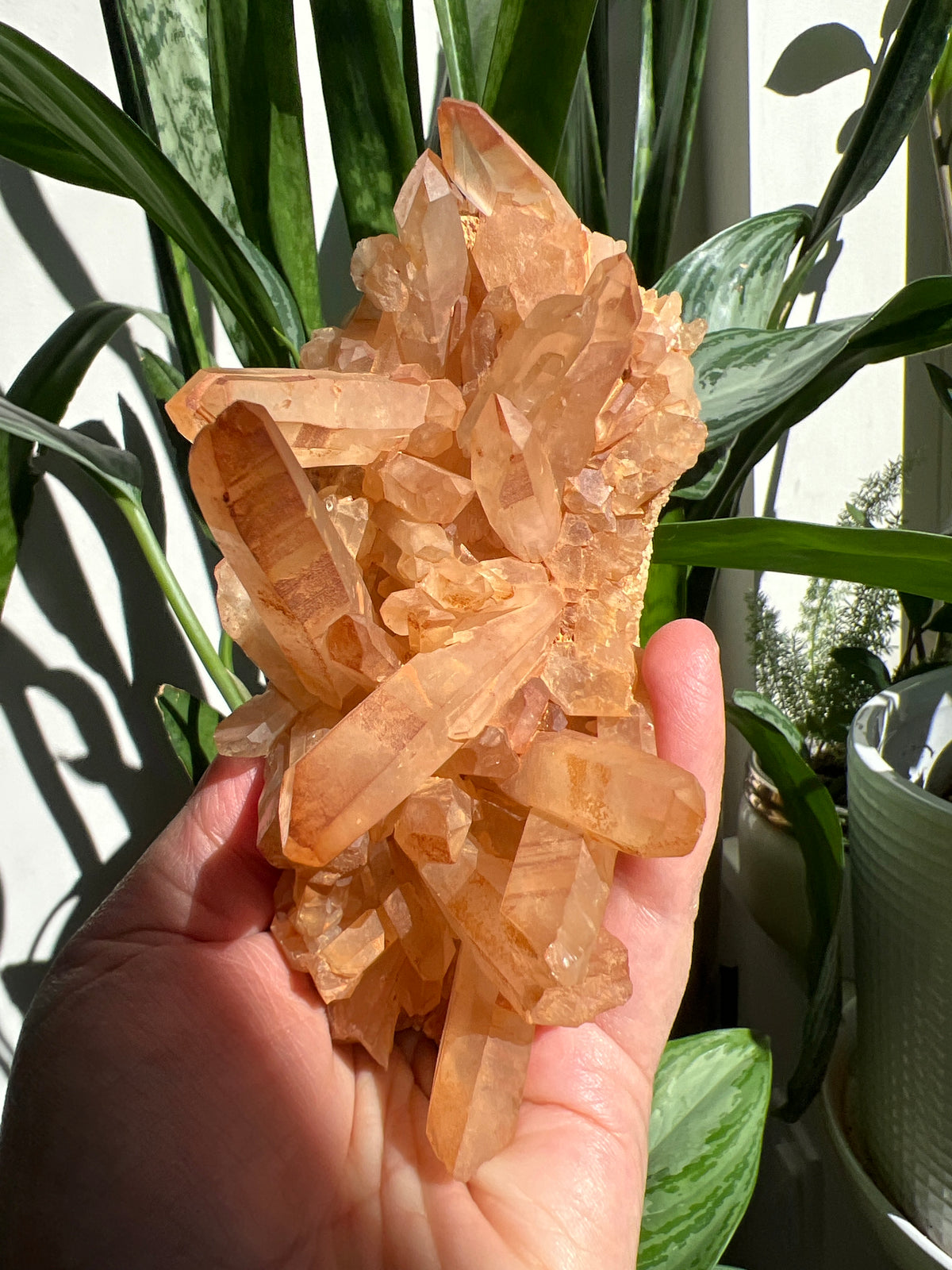 Tangerine Quartz Cluster