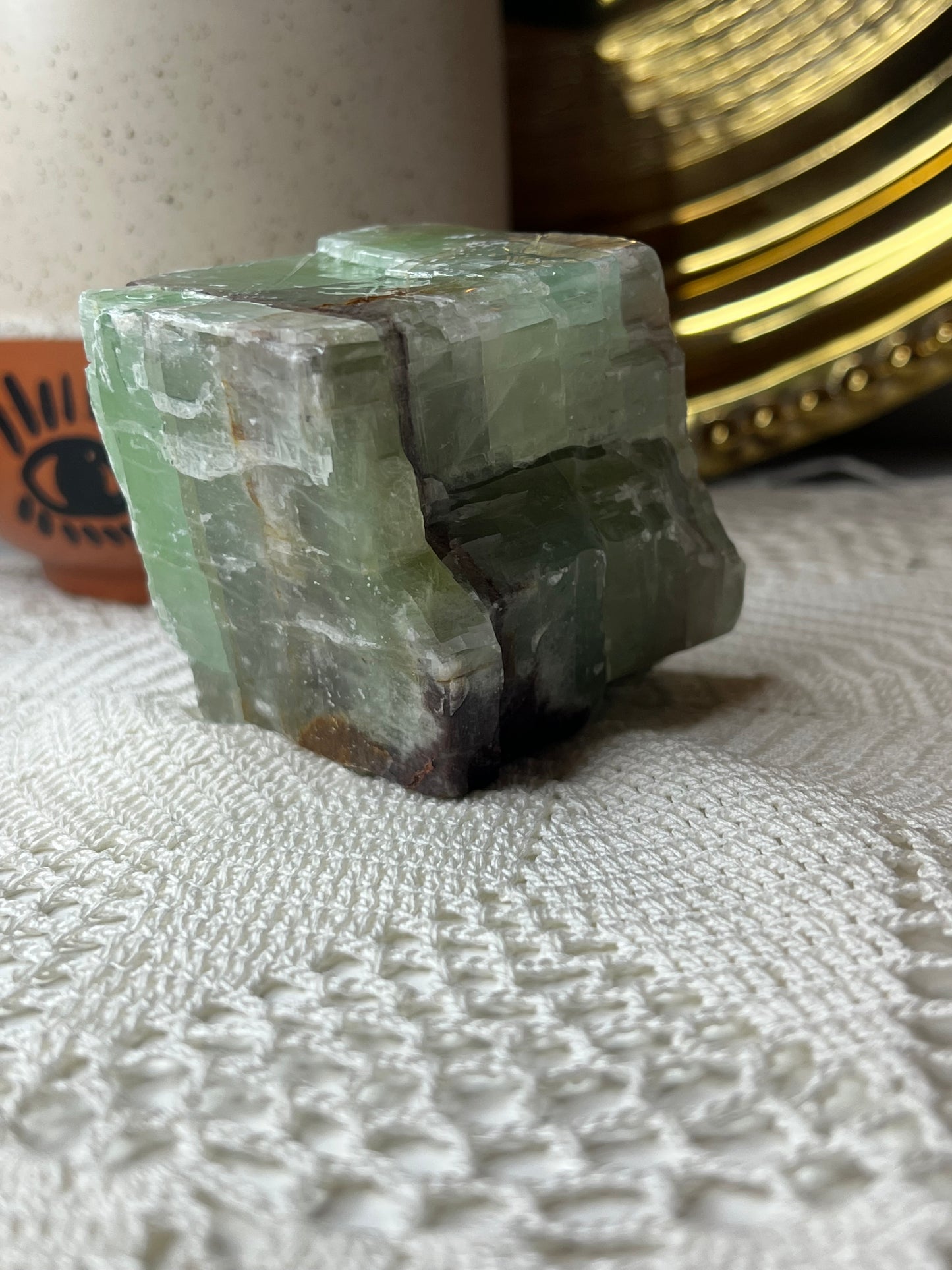 Green Calcite Chunk - Raven + Sage