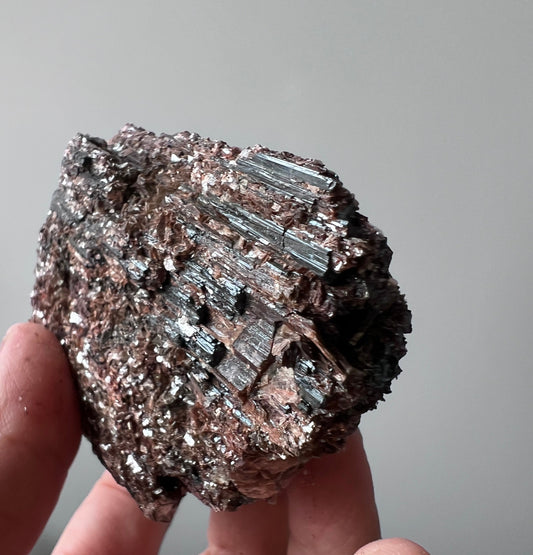 Raw Black Tourmaline & Mica Cluster — Brazil