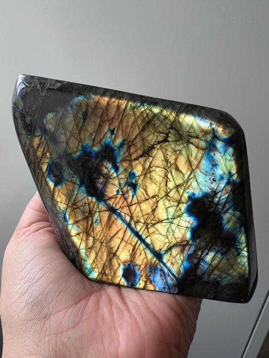 High-Flash Labradorite Freeform – Madagascar