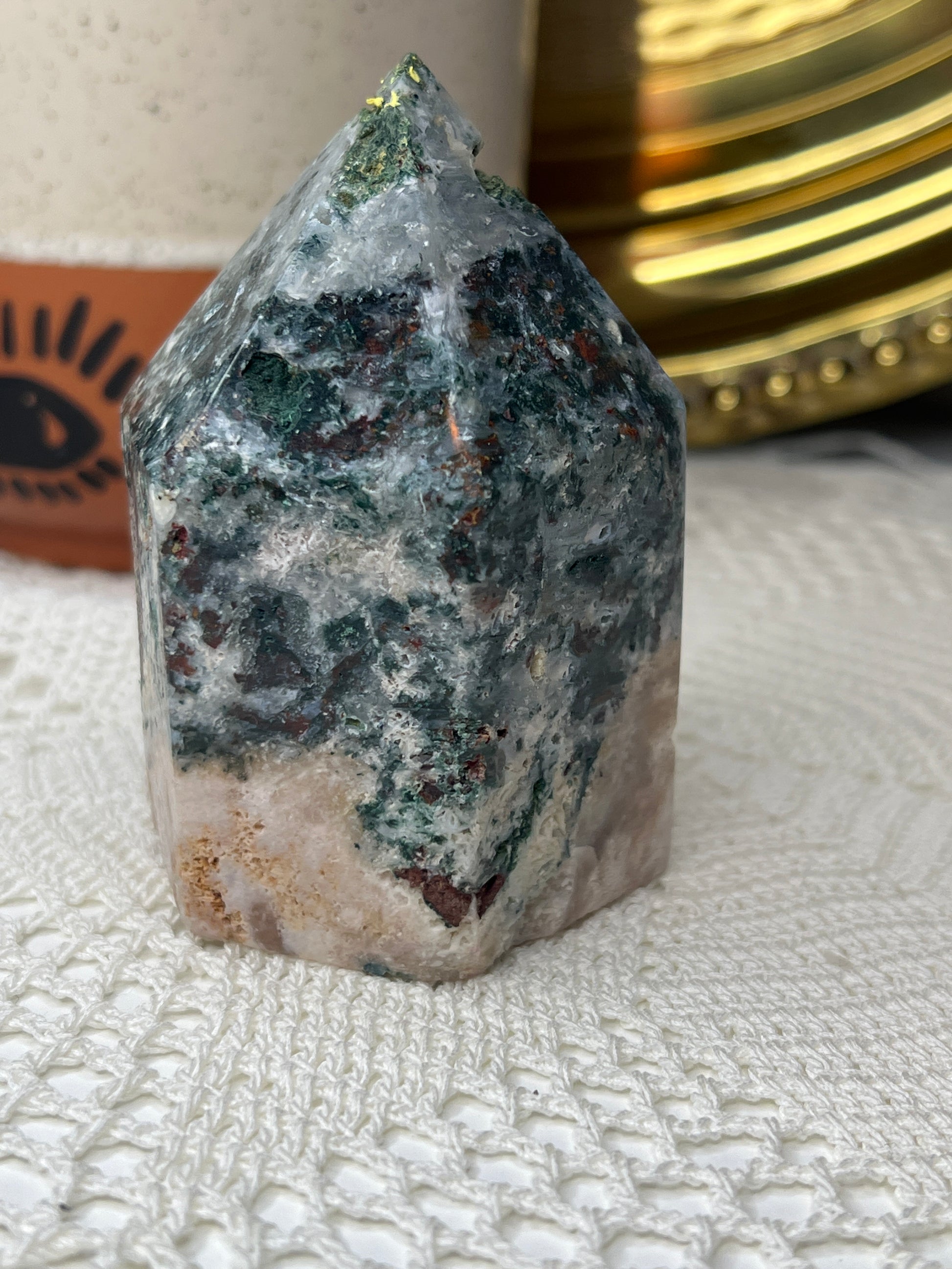 Pink Amethyst Tower - Raven + Sage