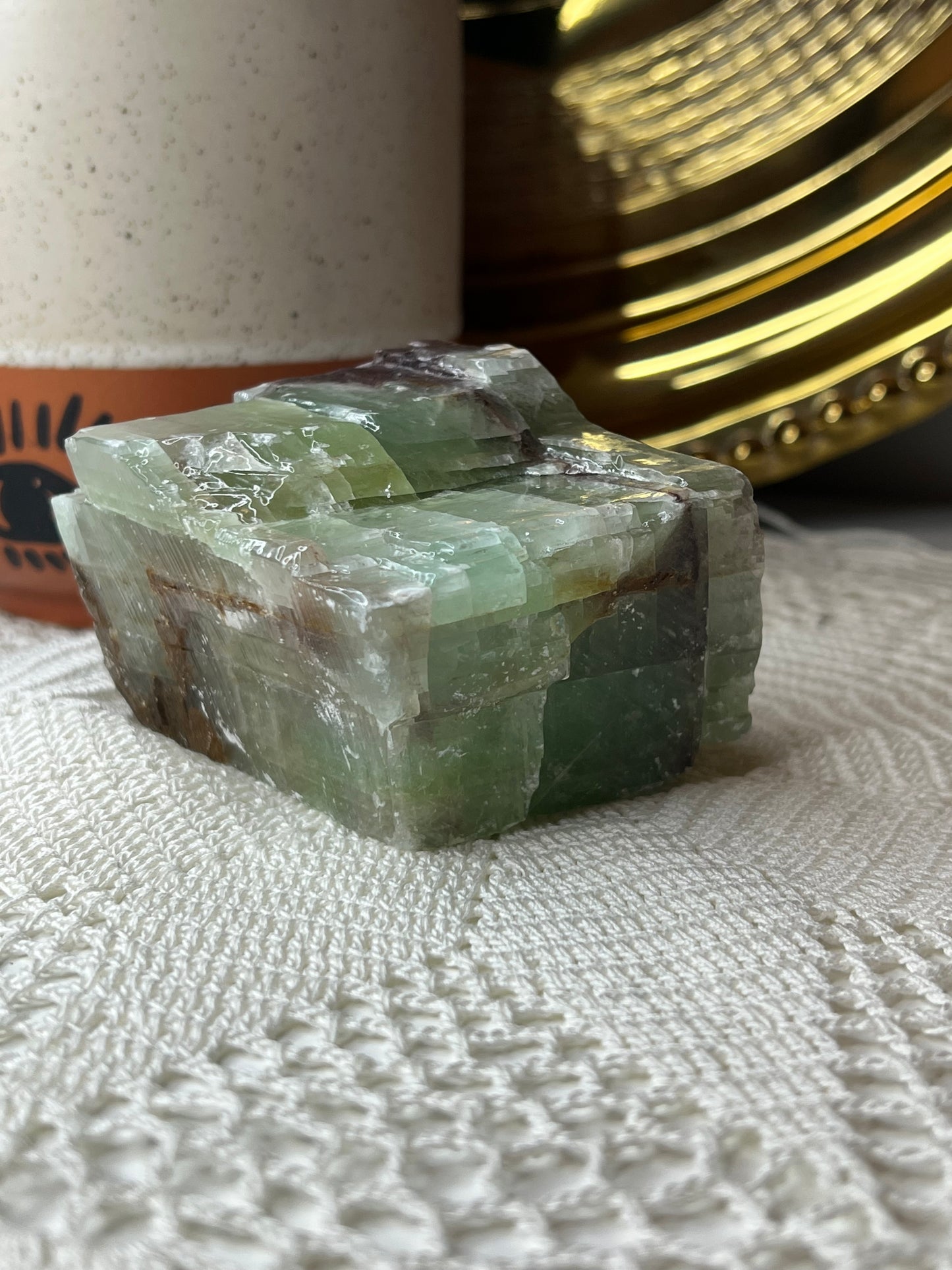 Green Calcite Chunk - Raven + Sage