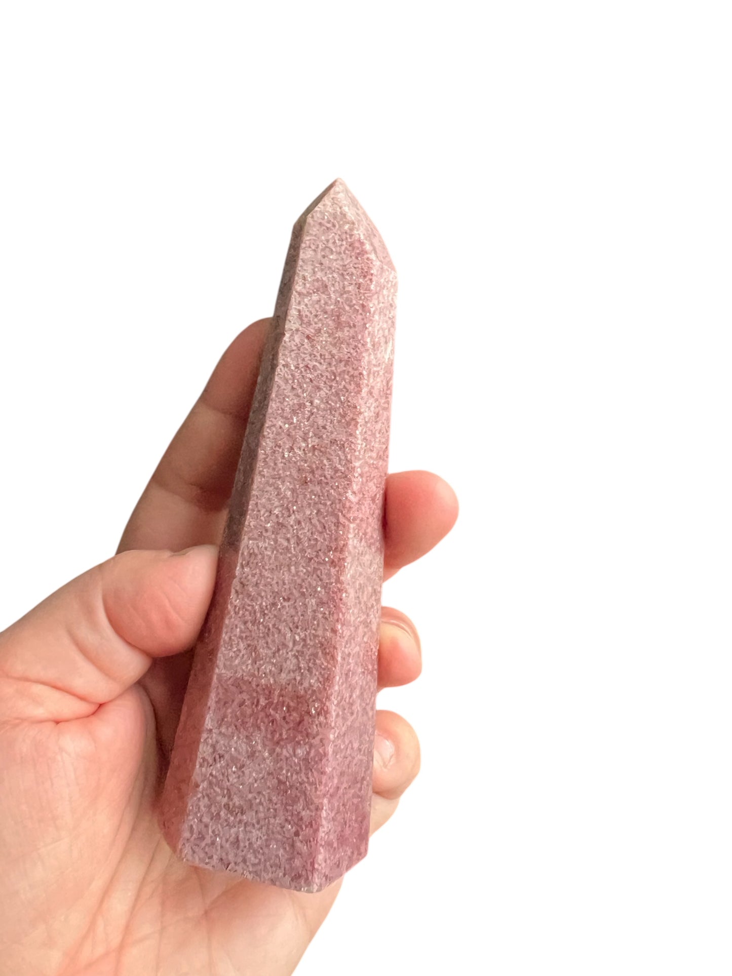 Chatoyant Red Hematoid Quartz (Strawberry Quartz) Tower - Madagascar