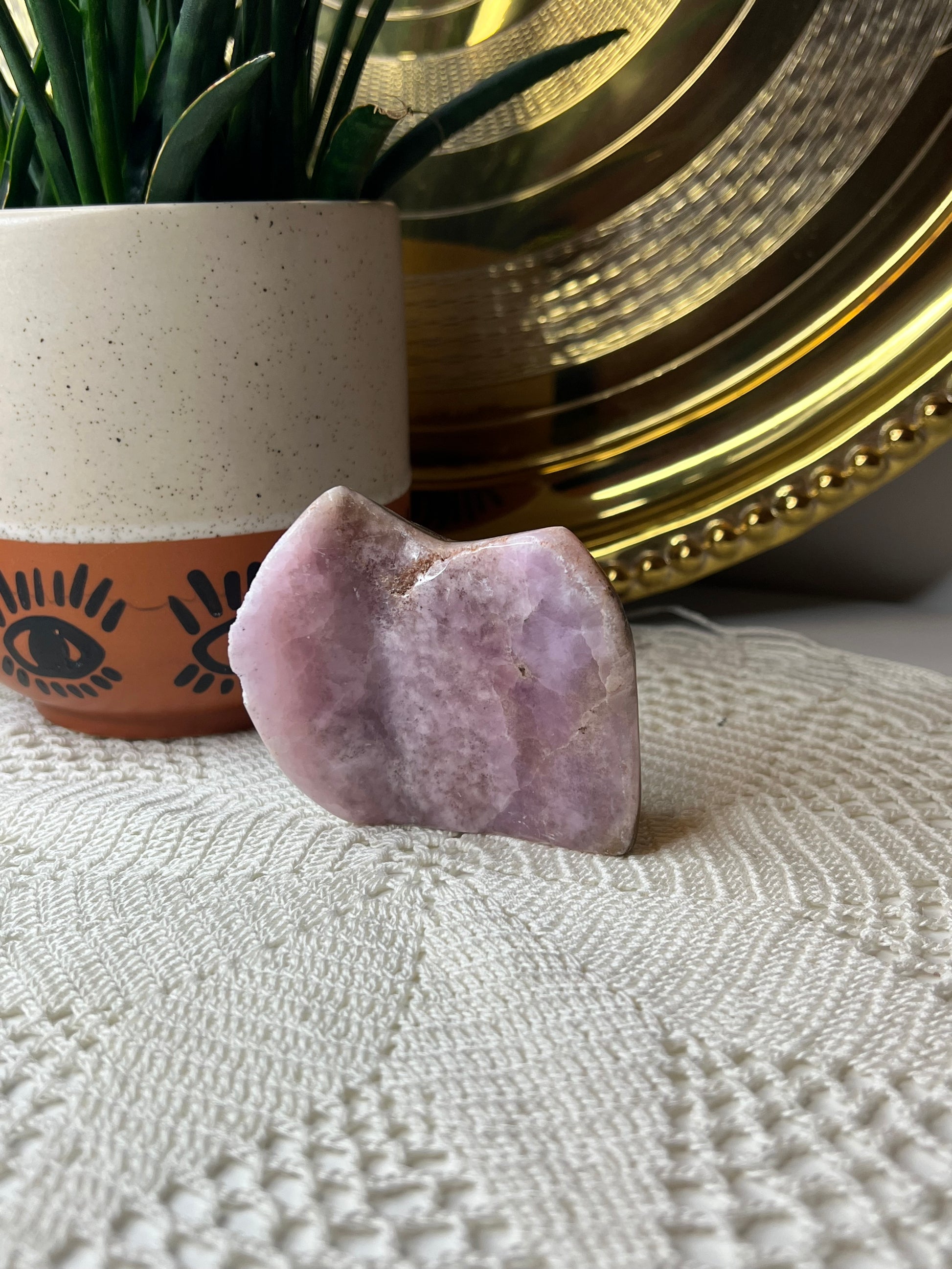 Pink Aragonite Polished Slab (UV Reactive) - Raven + Sage