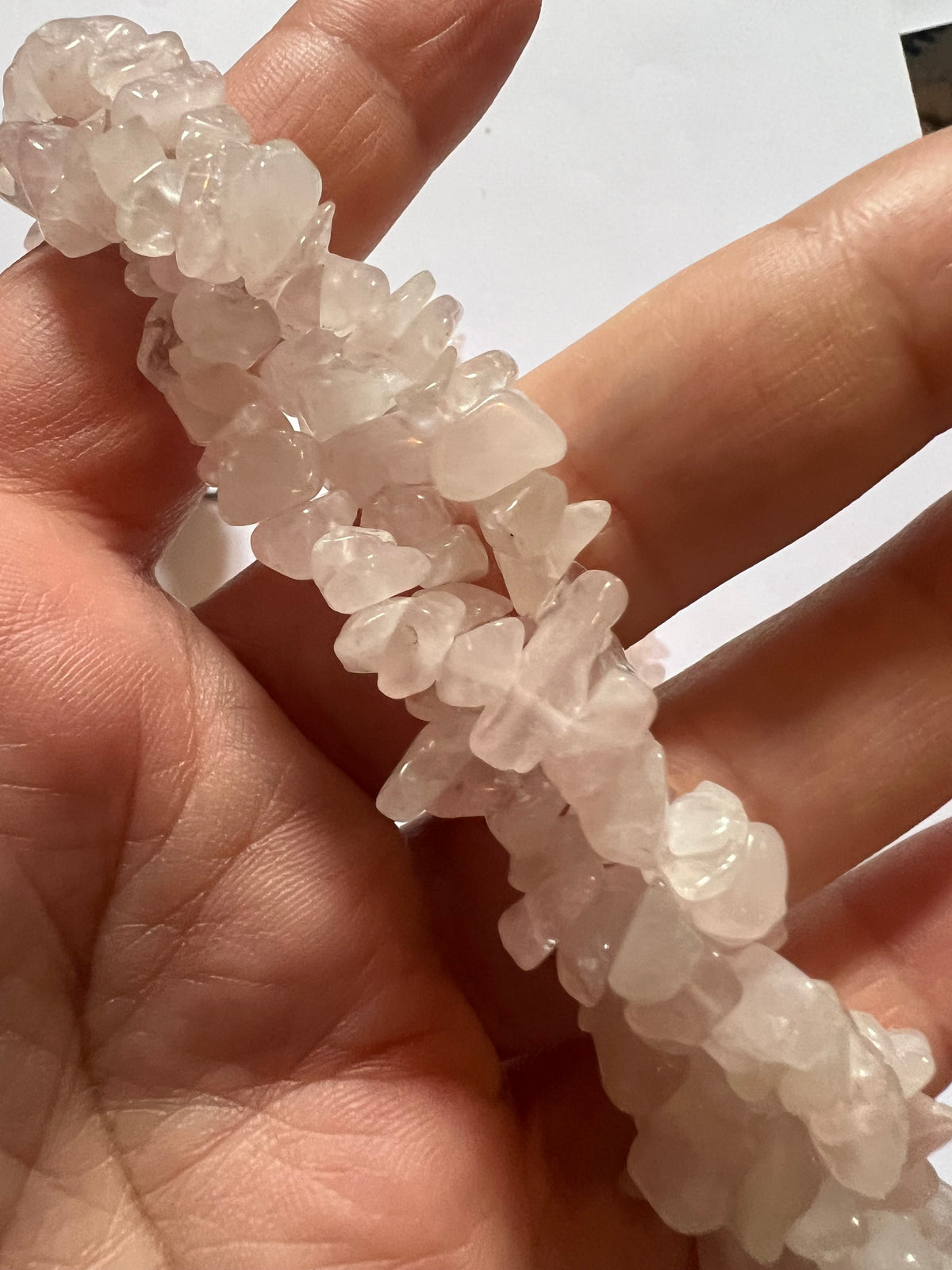 Rose Quartz Chip Necklace