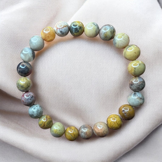 Crazy Lace Agate Bracelet