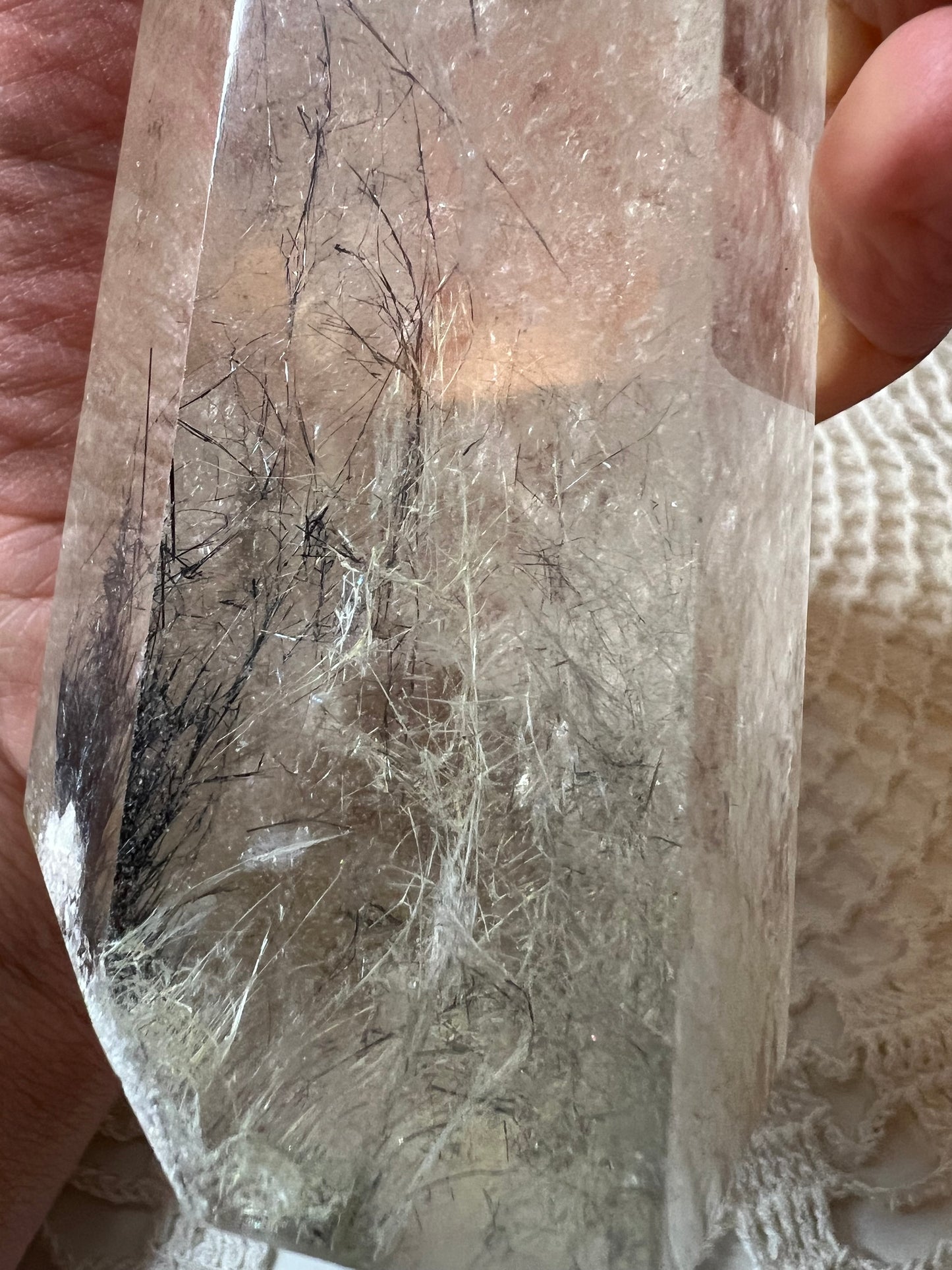 Smokey Quartz Tower with Rutile Inclusions - Raven + Sage