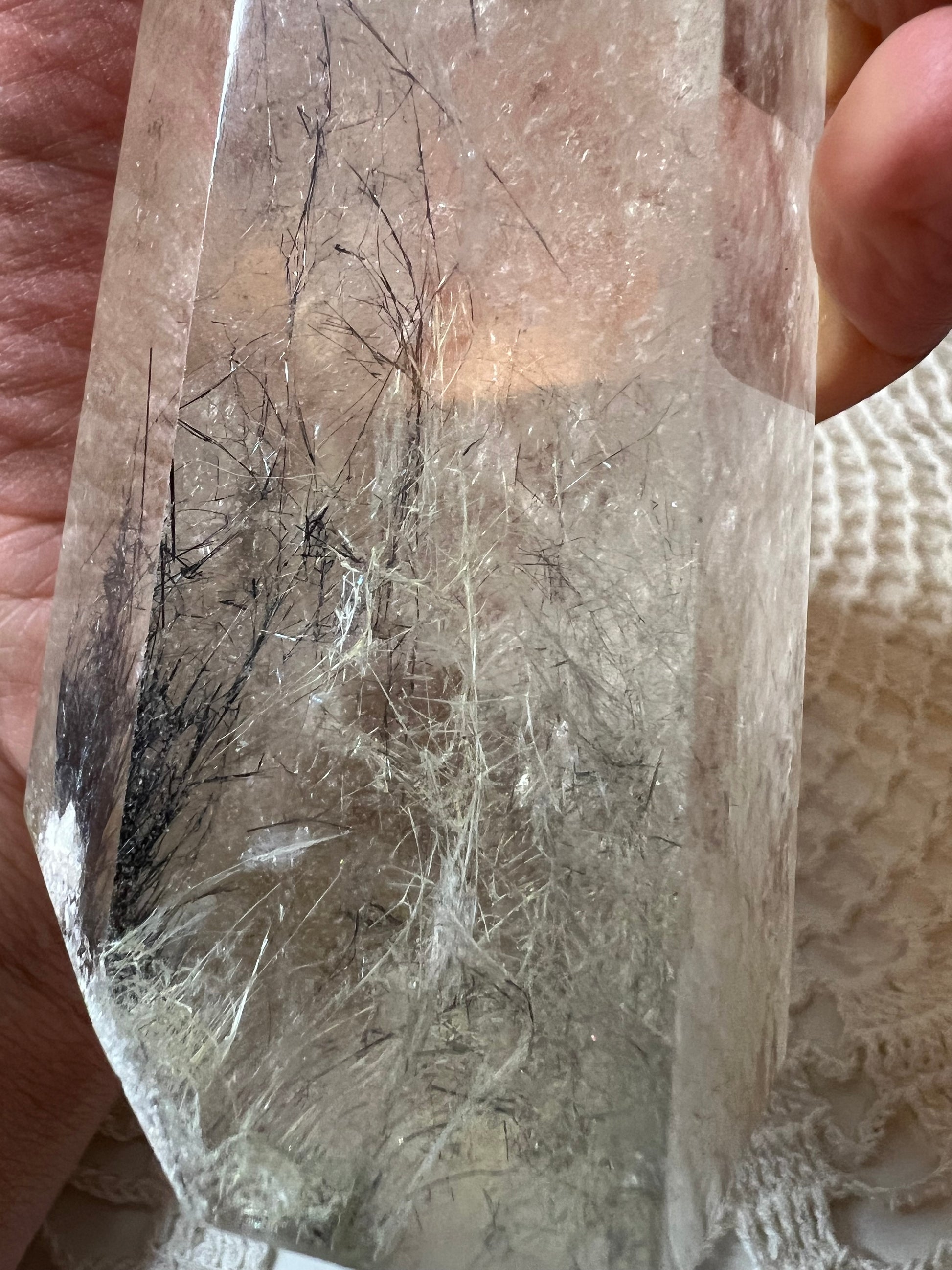 Smokey Quartz Tower with Rutile Inclusions - Raven + Sage