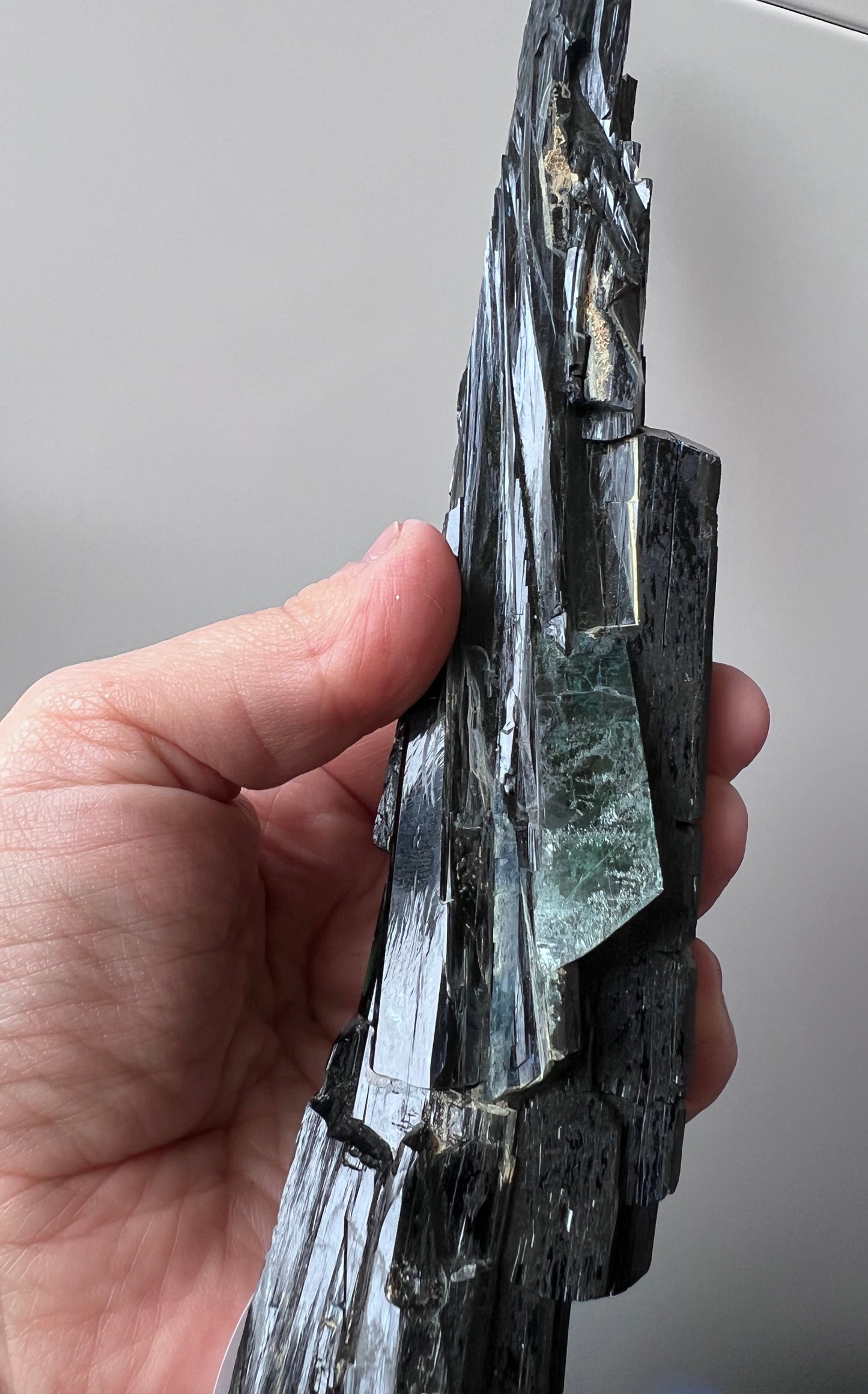 Large Deep Blue-Green Vivianite Blade Cluster – Rare Collector’s Mineral - Brazil