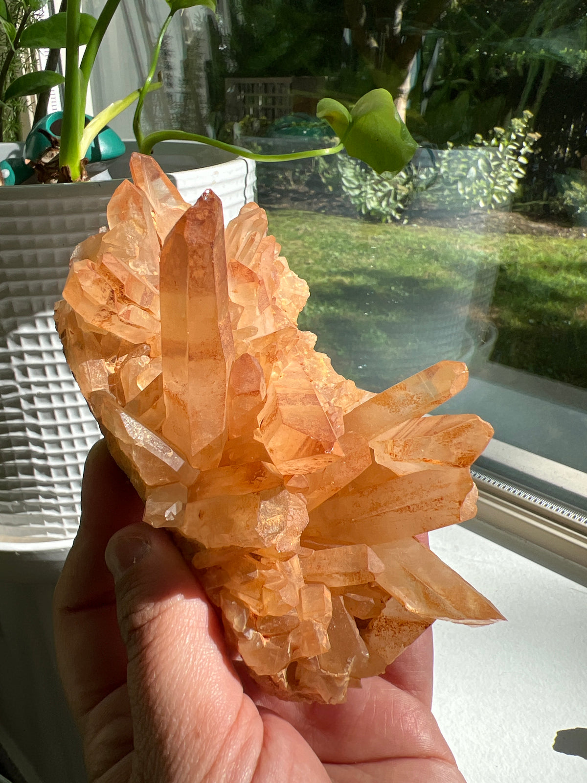 Tangerine Quartz Cluster