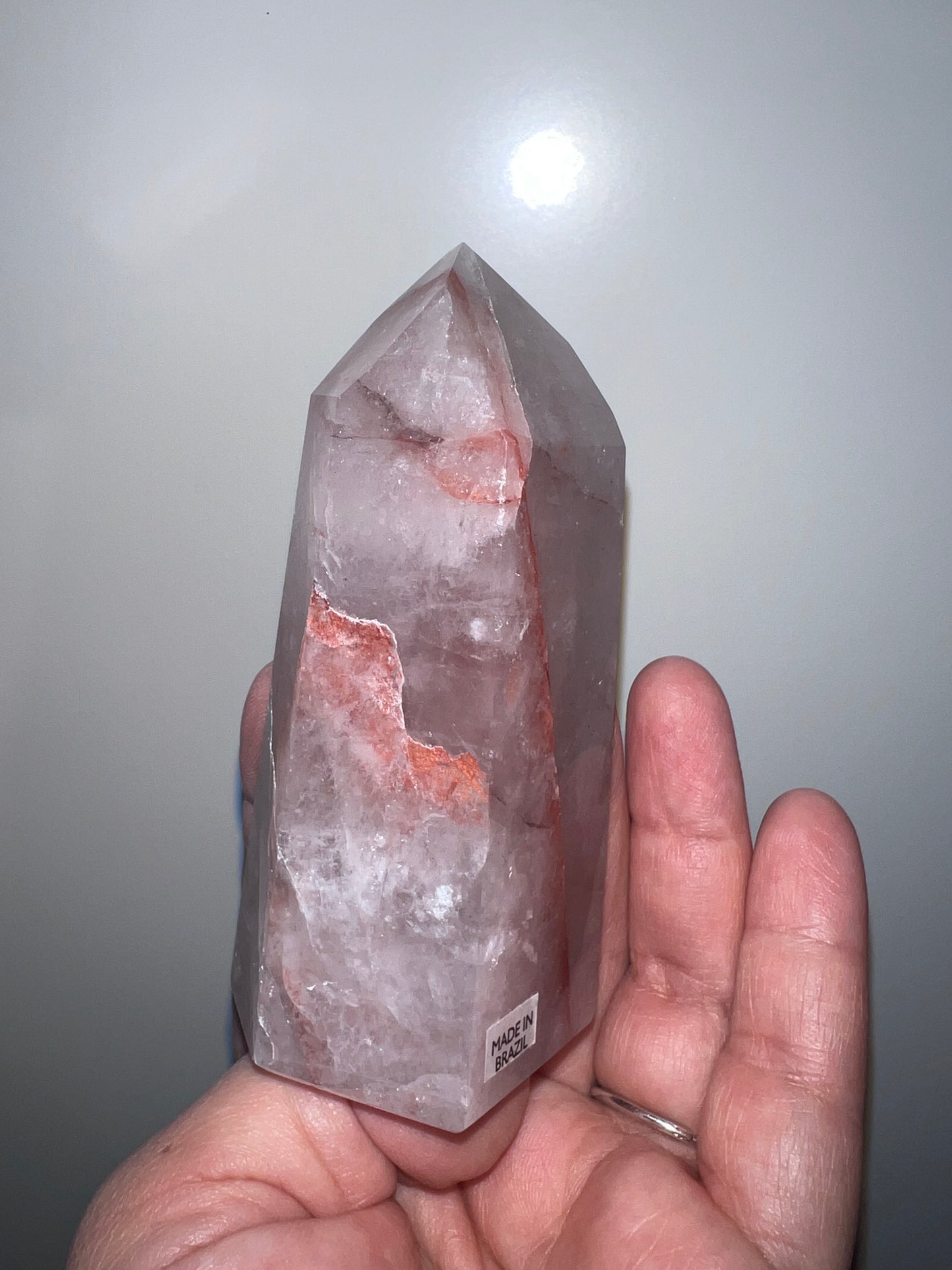 Hematoid (Fire) Quartz Tower - Brazil