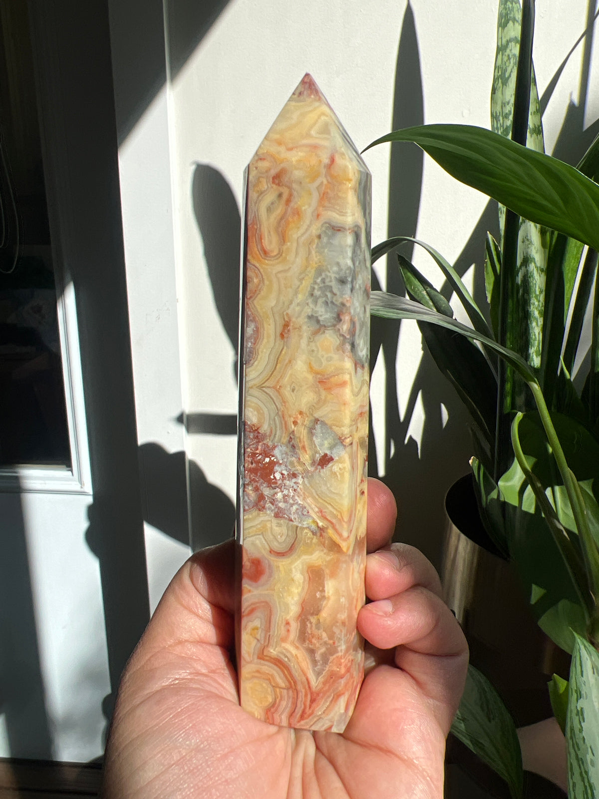 Crazy Lace Agate Tower