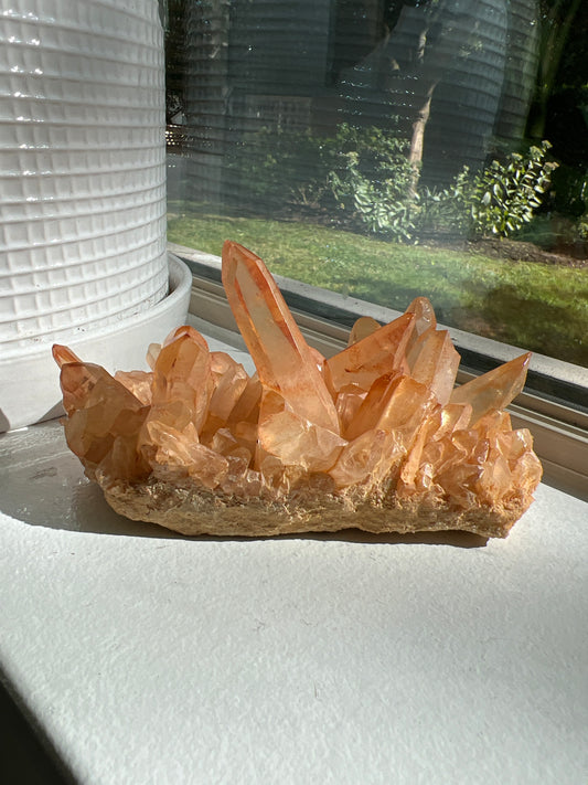 Tangerine Quartz Cluster