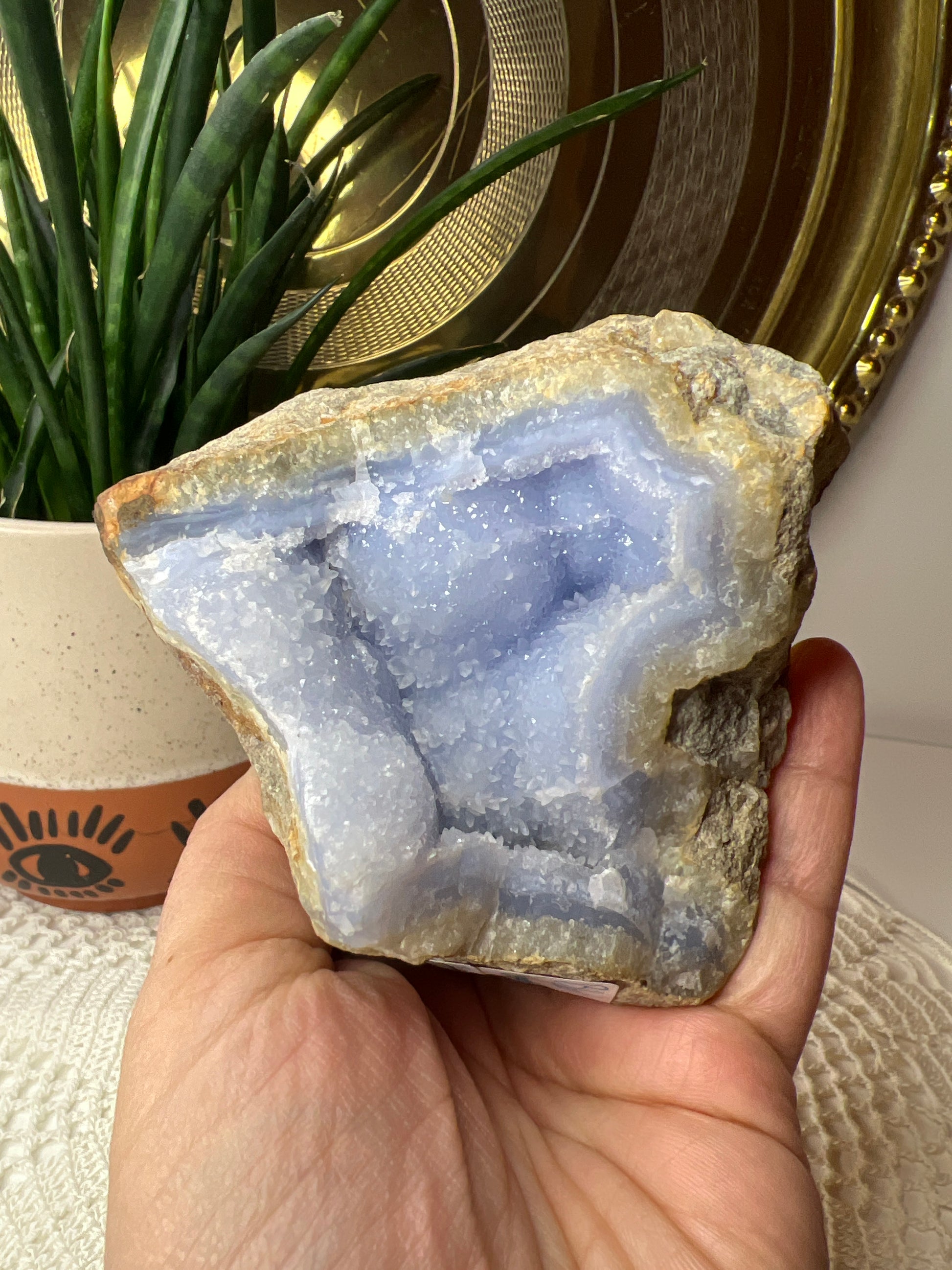 Blue Chalcedony - Raven + Sage