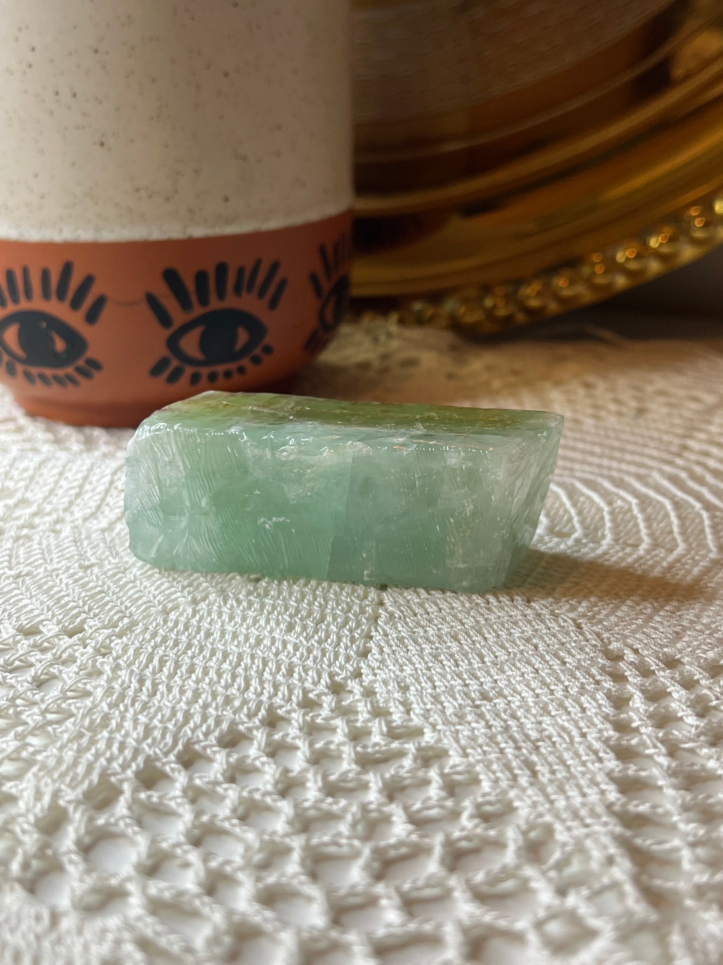 Green Calcite Chunk - Raven + Sage