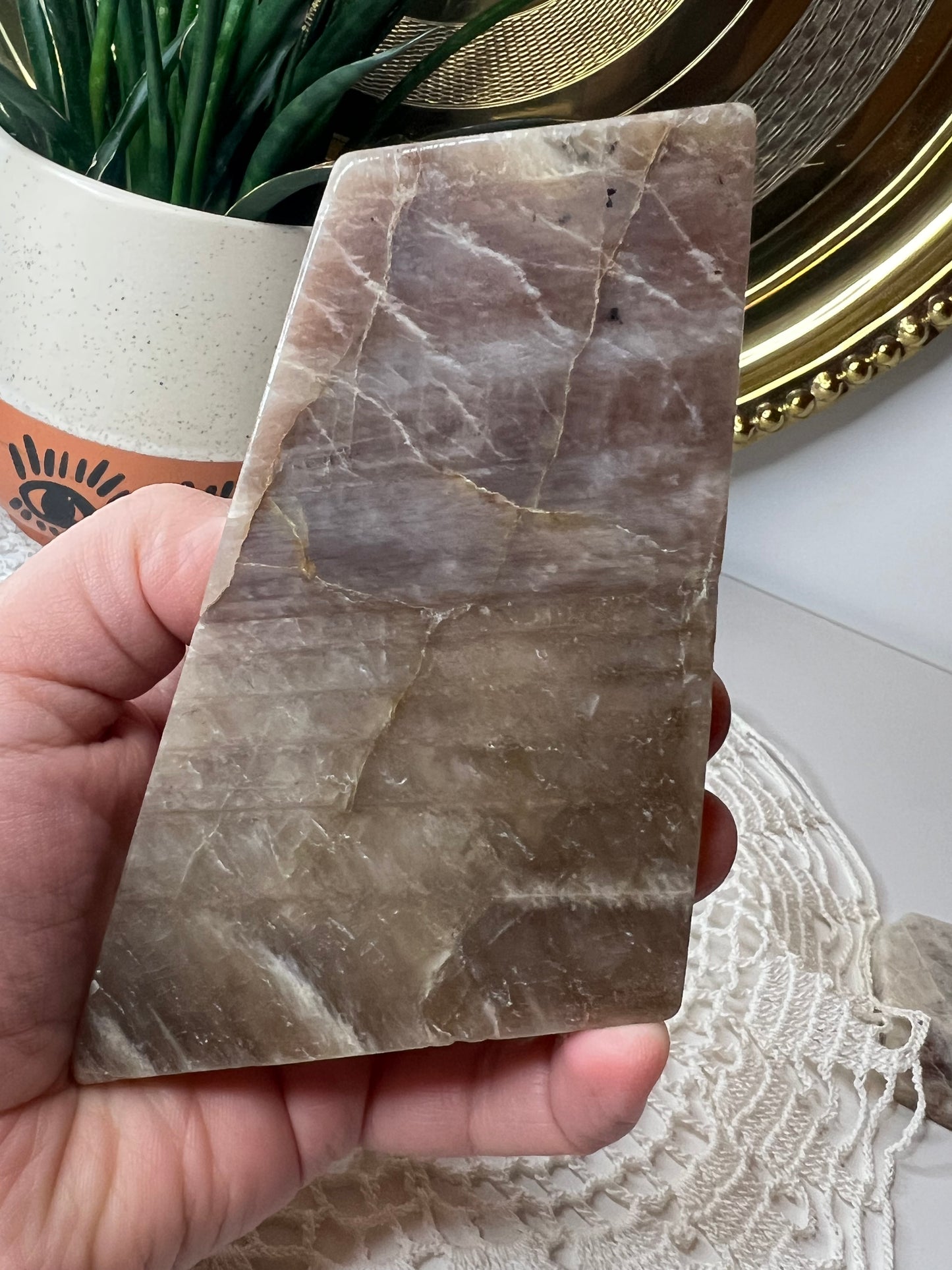 Moonstone + Sunstone Slab - Raven + Sage