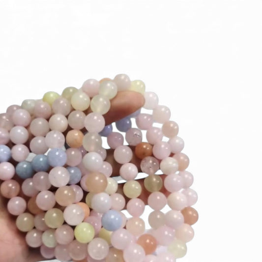 Morganite Bracelet (8mm) – Divine Love & Emotional Healing