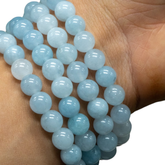 Aquamarine Bracelet (8mm) – Soothing, Clarity & Emotional Flow